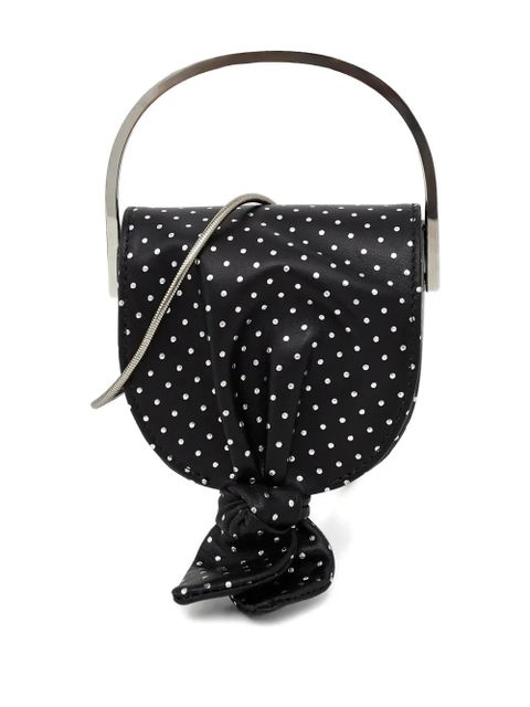 Aquazzura micro Bow Tie tote bag - Black