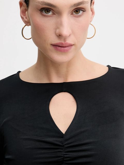 Sisley longsleeve kolor czarny 35B8L107V - zdjęcie produktu nr 2