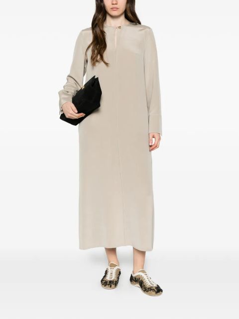 Max Mara keyhole-detail midi dress - Neutrals - zdjęcie produktu nr 2