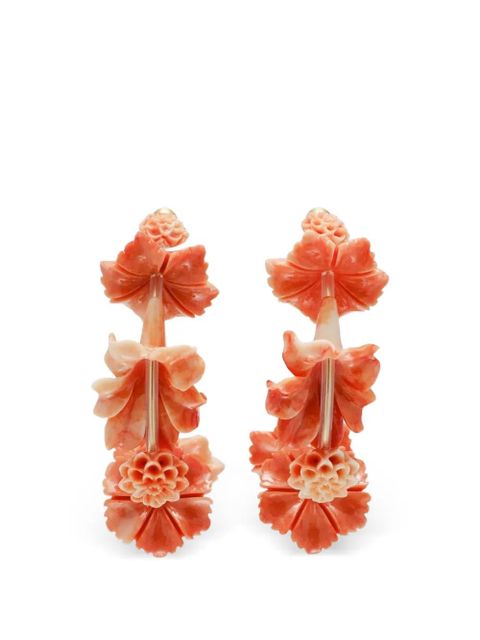 Cult Gaia Kelli floral hoop earrings - Gold - zdjęcie produktu nr 2