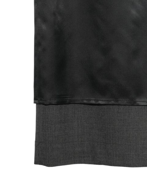 Róhe colourblock midi skirt - Black