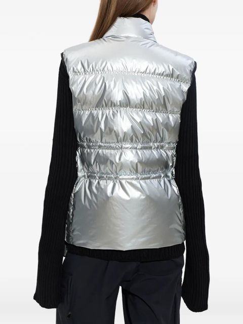 Moncler drawstring padded gilet - Silver