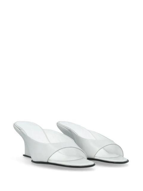 BY FAR Caroo sculpted-heel mules - White - zdjęcie produktu nr 2