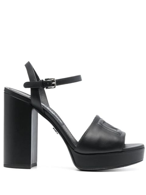 Dolce & Gabbana Keira 115mm leather sandals - Black - zdjęcie produktu nr 1