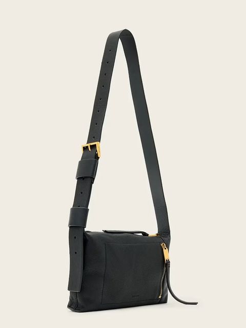 AllSaints torebka zamszowa ALBA - zdjęcie produktu nr 2