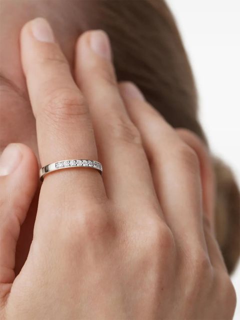 Monica Vinader Essential diamond ring - Silver - zdjęcie produktu nr 1