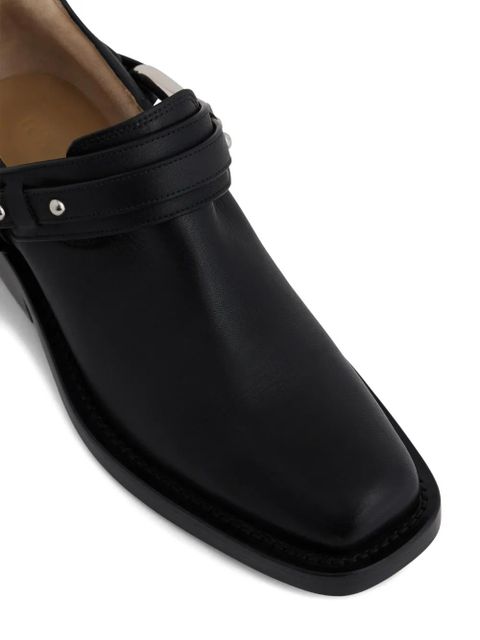 Rabanne XL Link biker ankle boots - Black