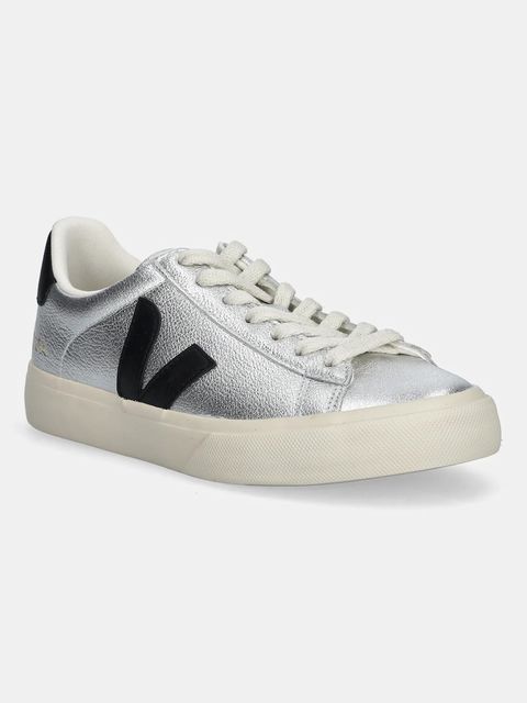 Veja sneakersy skórzane Campo damskie kolor srebrny CP0520786A - zdjęcie produktu nr 1