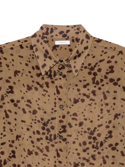 Ferragamo buttoned patterned shirt - Brown