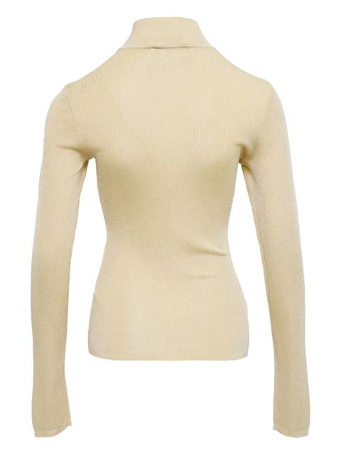 Self-Portrait mock-neck top - Neutrals - zdjęcie produktu nr 2
