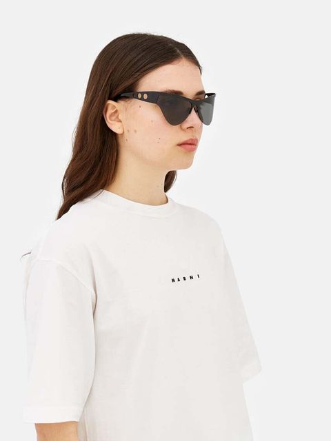 Marni okulary przeciwsłoneczne Mauna Lola kolor czarny EYMRN00029 004 GV2