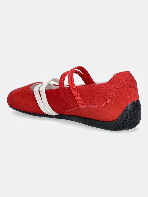 Puma baleriny zamszowe Speedcat Ballet kolor czerwony 401287 - zdjęcie produktu nr 2