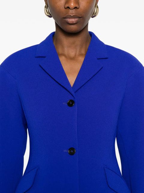 Jil Sander flap-pocket button-up coat - Blue