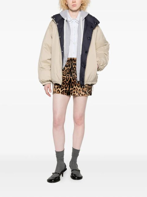 Miu Miu embellished ruffled-collar shirt - Grey