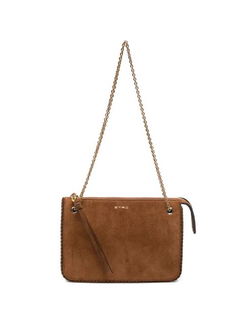 ETRO logo-detail letaher shoulder bag - Brown - zdjęcie produktu nr 1