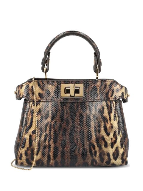 FENDI nano Peekaboo tote bag - Brown - zdjęcie produktu nr 1