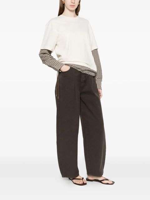 Moncler gingham layered T-shirt - Neutrals - zdjęcie produktu nr 2