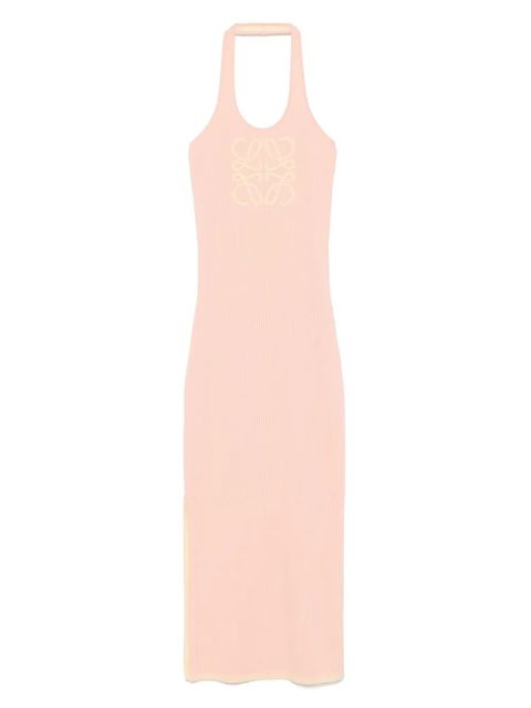 LOEWE Anagram-motif maxi dress - Pink - zdjęcie produktu nr 1