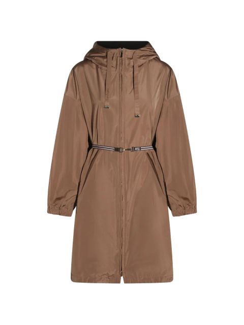 Max Mara hooded belted coat - Brown - zdjęcie produktu nr 1