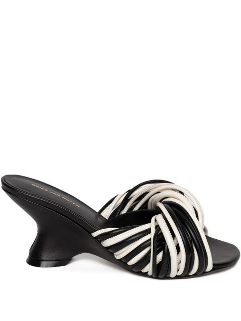 DRIES VAN NOTEN 75mm open-toe leather sandals - White - zdjęcie produktu nr 1