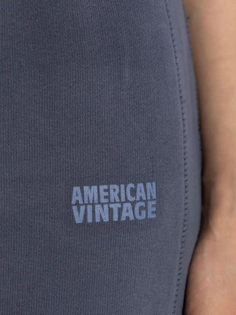 American Vintage Izubird drawstring cotton trousers - Blue