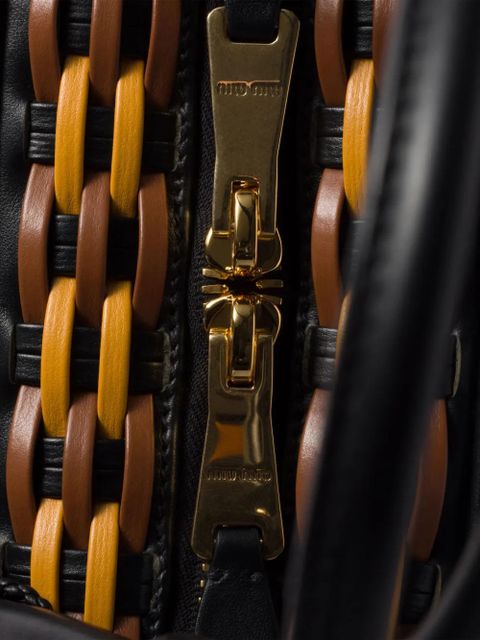 Miu Miu Beau leather tote bag - Black