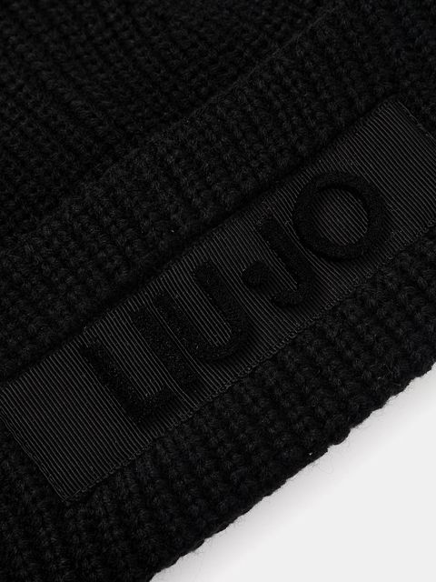 Liu Jo czapka kolor czarny 2F5057.M0300 - zdjęcie produktu nr 2