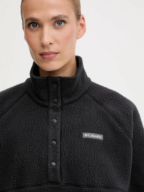 Columbia bluza polarowa Jasper damska kolor czarny gładka 2142381