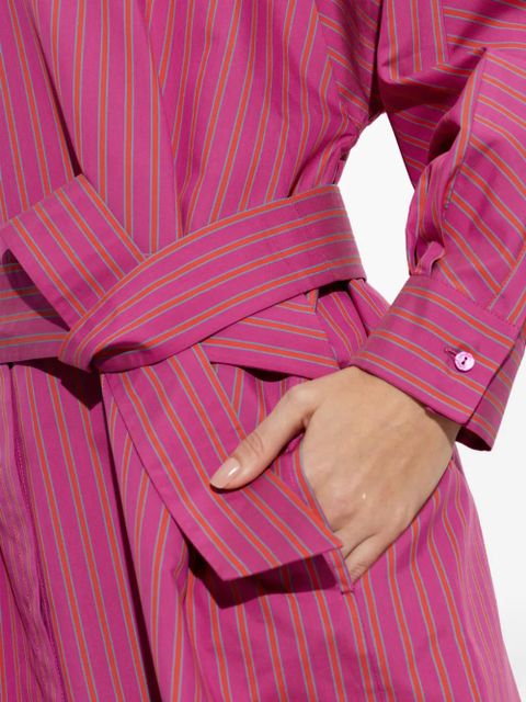 Max Mara belted striped dress - Pink