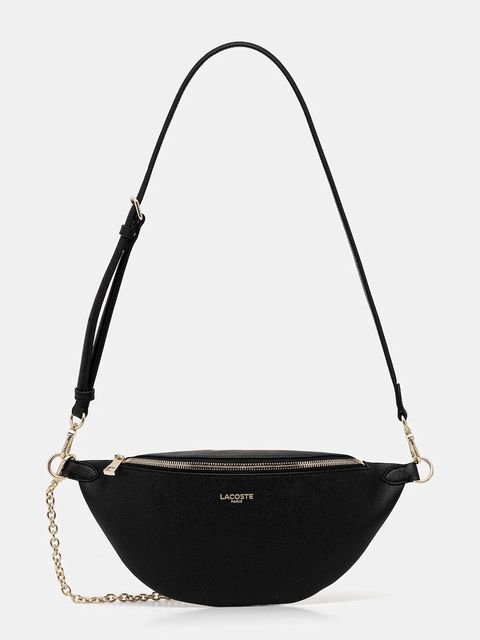 Lacoste torebka skórzana kolor czarny NF5098PH