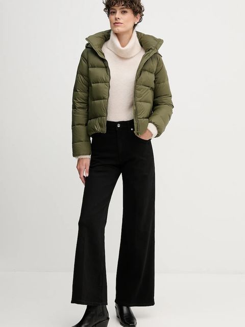 Tommy Hilfiger kurtka puchowa kolor zielony zimowa WW0WW43581