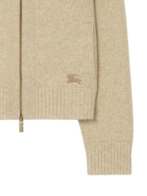 Burberry funnel-neck embroidered cardigan - Neutrals - zdjęcie produktu nr 2