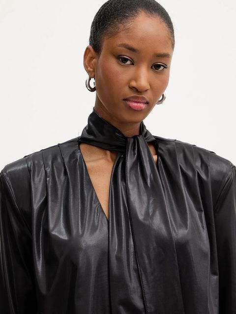 Haveone sukienka kolor czarny mini prosta MFS-P097