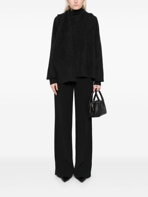 TOTEME draped scarf jumper - Black - zdjęcie produktu nr 2