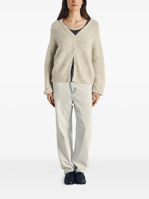 American Vintage button V-neck east cardigan - Neutrals - zdjęcie produktu nr 2