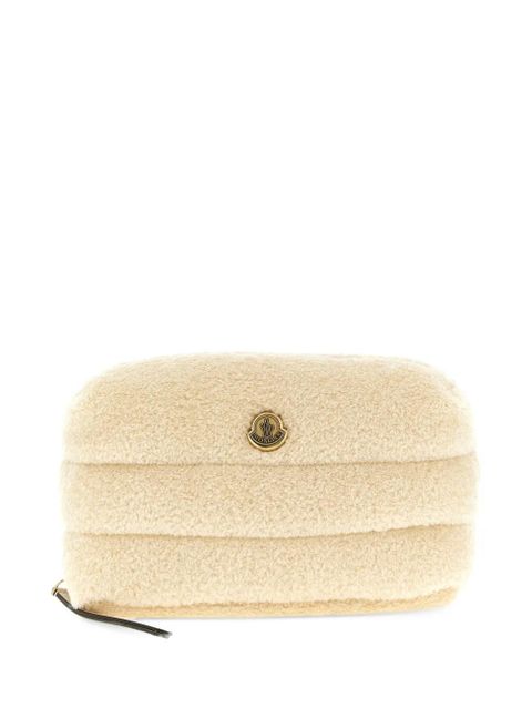 Moncler Caradoc quilted teddy makeup bag - Neutrals - zdjęcie produktu nr 1