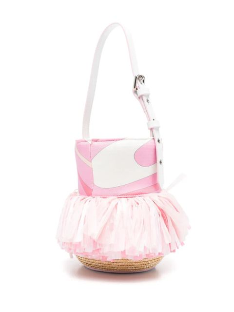 PUCCI silk bucket bag - Pink