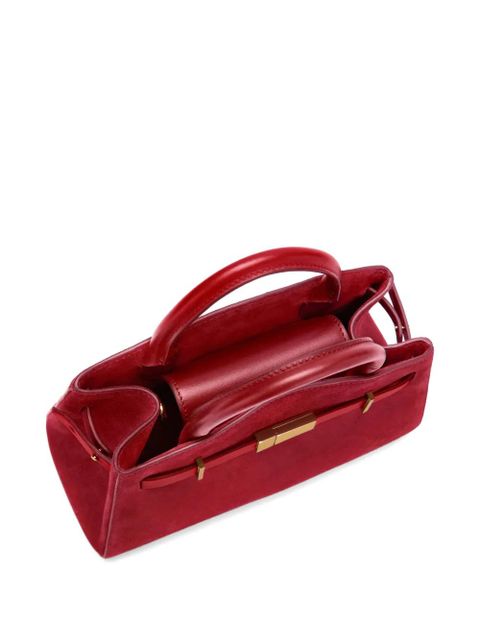 DeMellier small The Hudson suede tote bag - Red