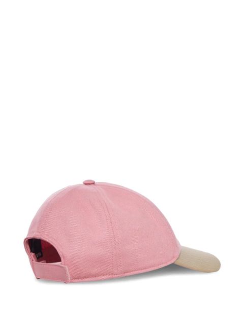 Miu Miu Drill two-tone logo baseball cap - Pink - zdjęcie produktu nr 2