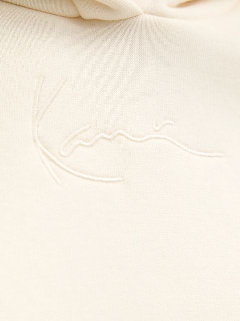 Karl Kani bluza damska kolor beżowy z kapturem gładka 61210078