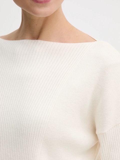 Sisley sweter z domieszką wełny damski kolor beżowy 1KHTL106J