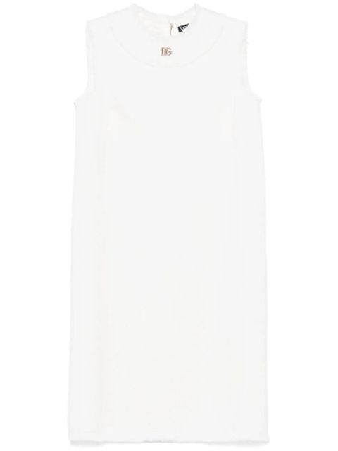 Dolce & Gabbana logo-plaque mini dress - White - zdjęcie produktu nr 1