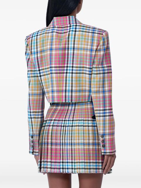 Vivienne Westwood double-breasted check-pattern blazer - Pink