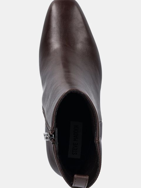 Steve Madden botki Adelisa damskie kolor brązowy na słupku 11002626