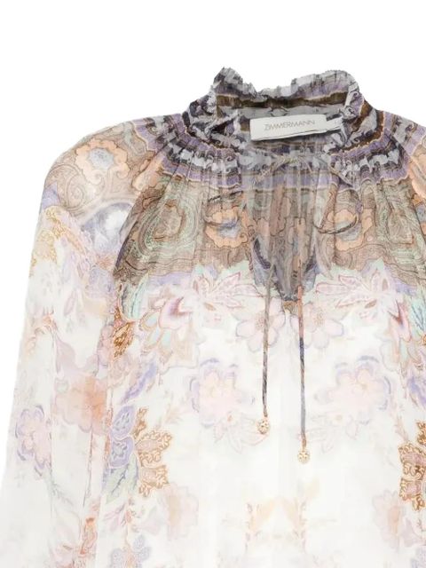 ZIMMERMANN Luna paisley-print blouse - White - zdjęcie produktu nr 2