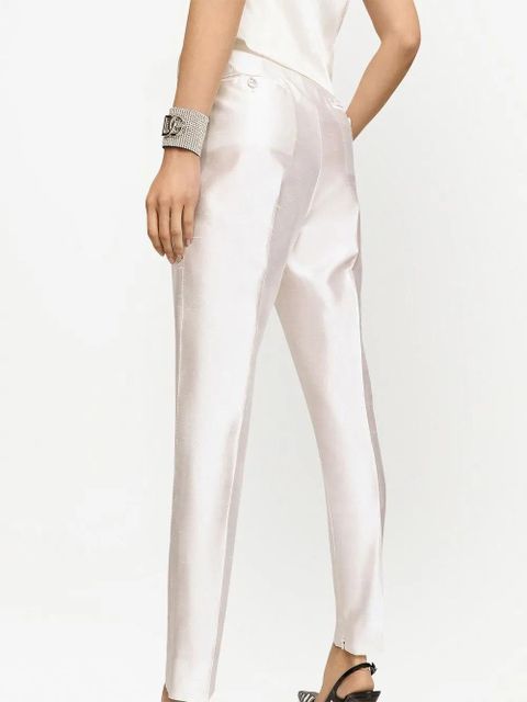 Dolce & Gabbana pleated shantung trousers - Neutrals