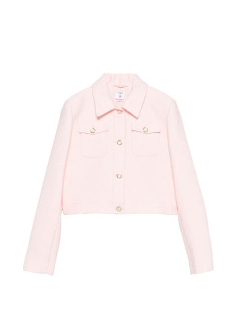 Casablanca button-up cropped jacket - Pink - zdjęcie produktu nr 1