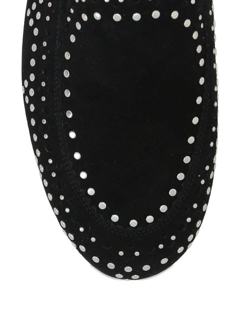 Aquazzura studded flat shoes - Black