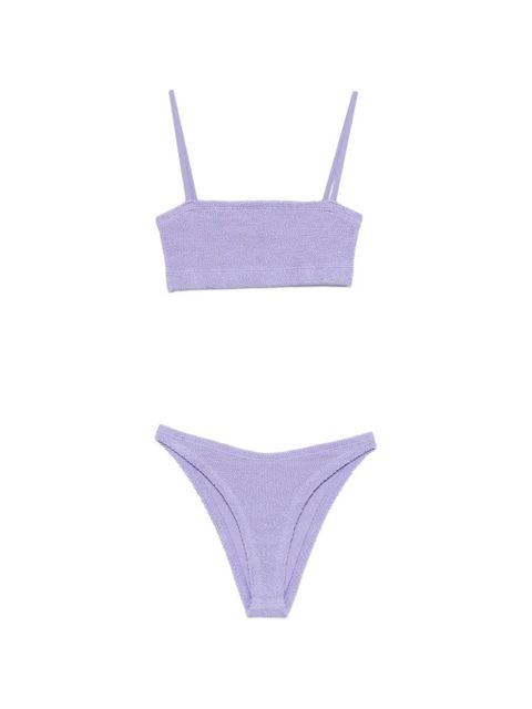 Hunza G crinkle texture straps swimsuit - Purple - zdjęcie produktu nr 1
