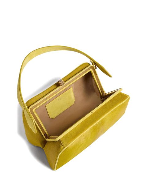 KHAITE top-handle leather tote bag - Yellow - zdjęcie produktu nr 1